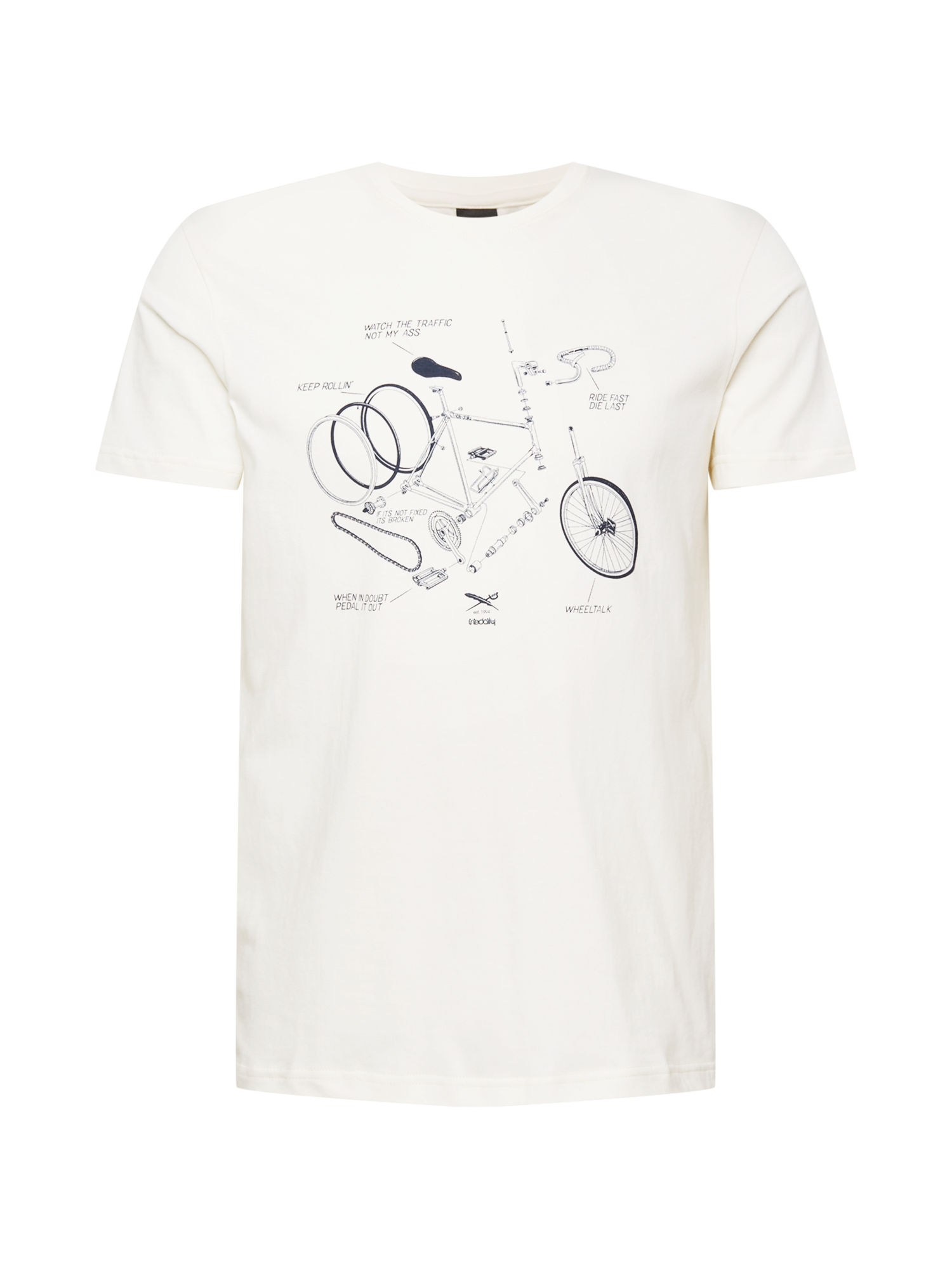 Odzież Bardziej zrównoważony Iriedaily Koszulka Bikeplosion w kolorze Naturalna Bielm 