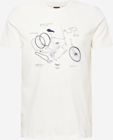 Iriedaily T-shirt 'Bikeplosion' i vit: framsida