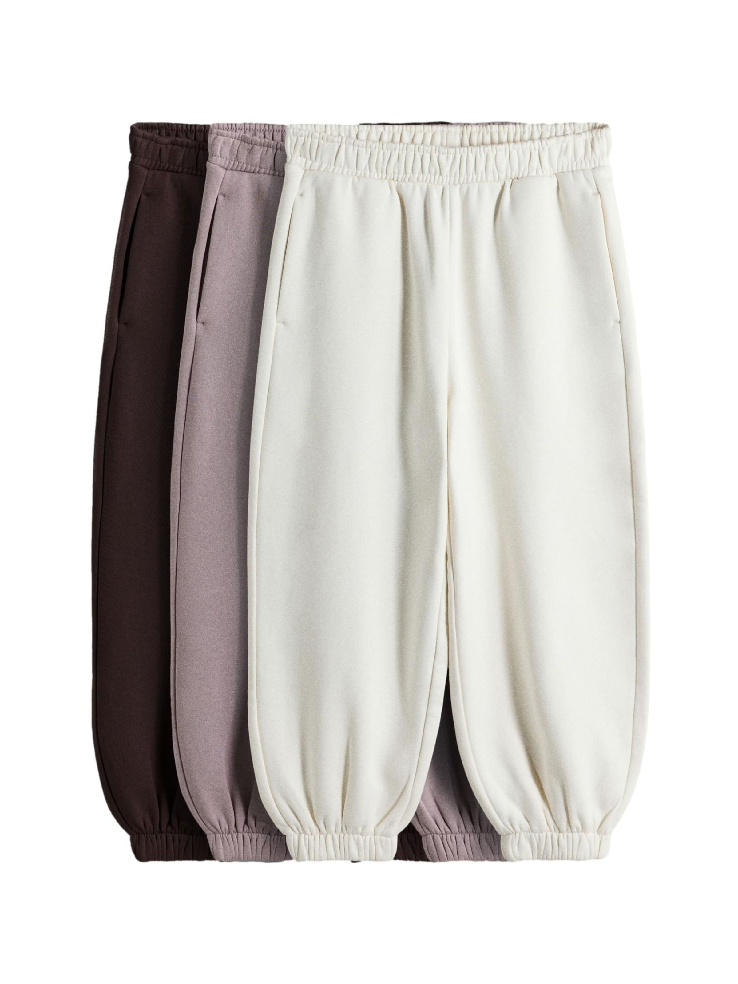 The Set Barrel Housut värissä beige: etupuoli