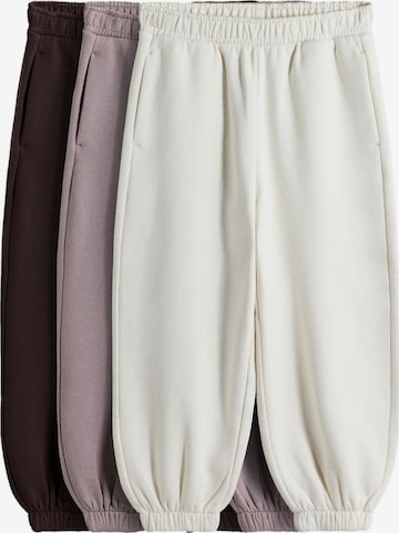 The Set Barrel Housut värissä beige: etupuoli