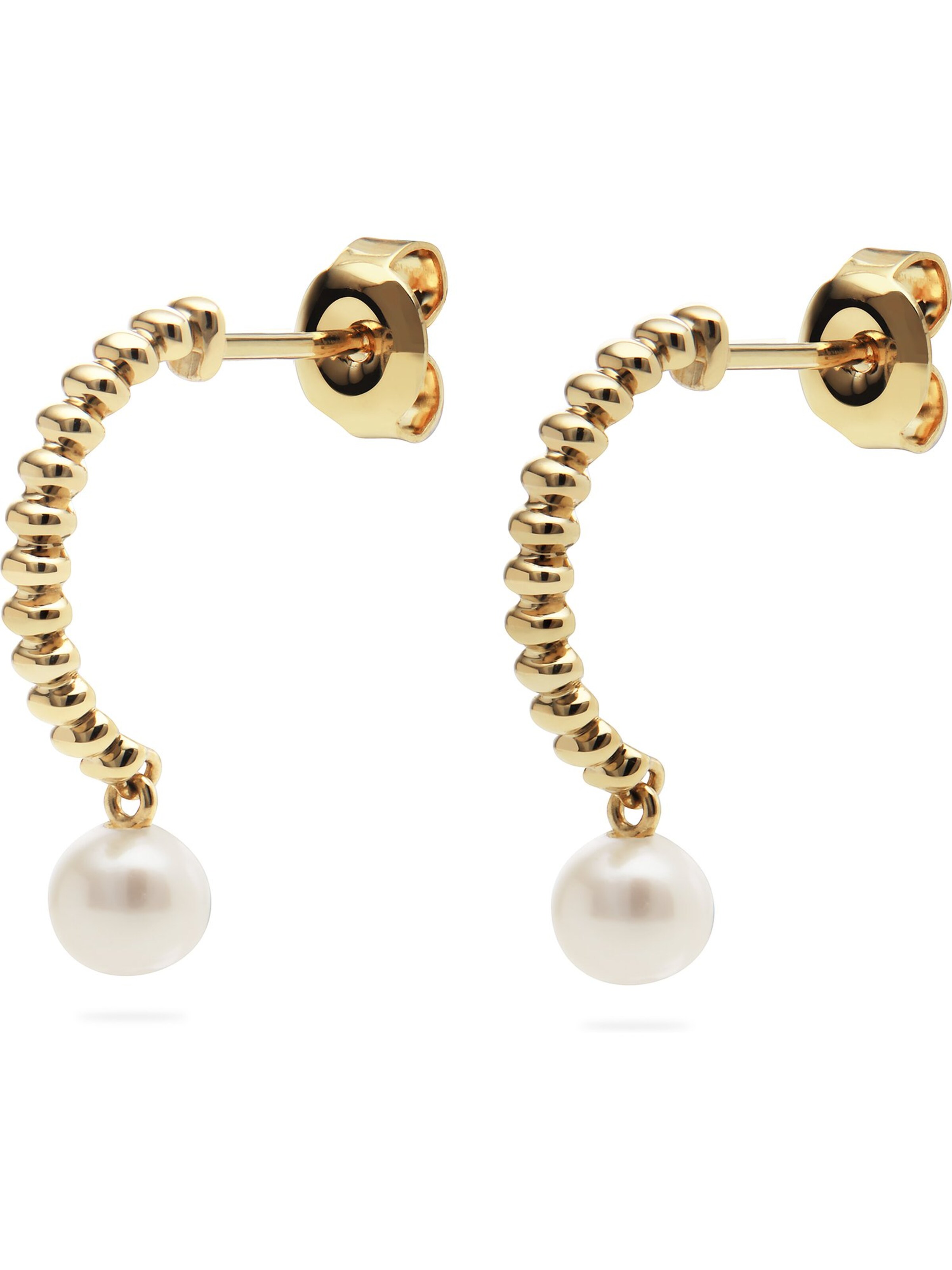 CHRIST Earrings in Gold: front