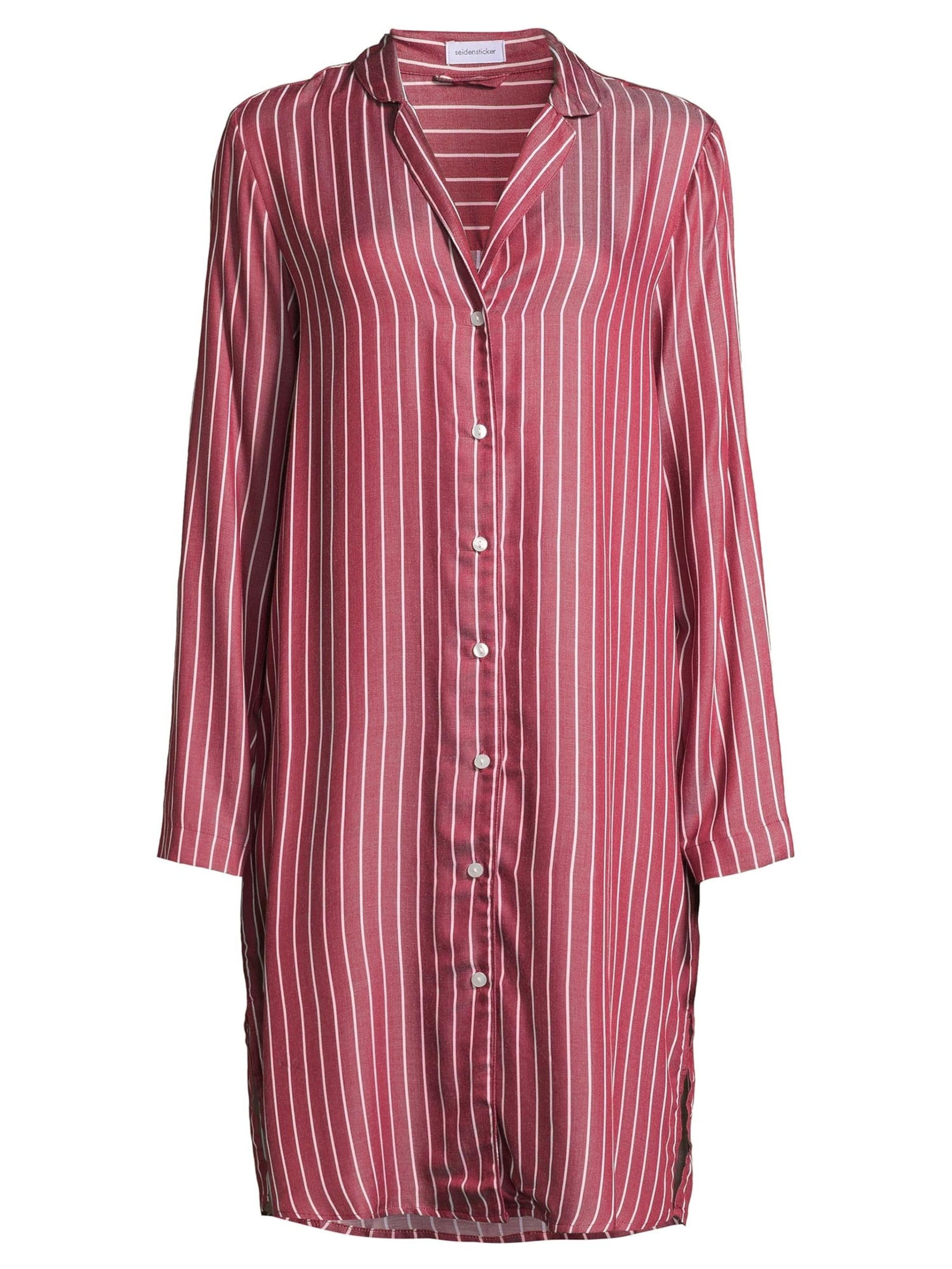 SEIDENSTICKER Nachthemd 'Classic Web'‌‌‌‌‌‌ in Rot: Vorderseite