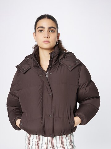 BRAVE SOUL Winter jacket 'Bunny' in Brown: front