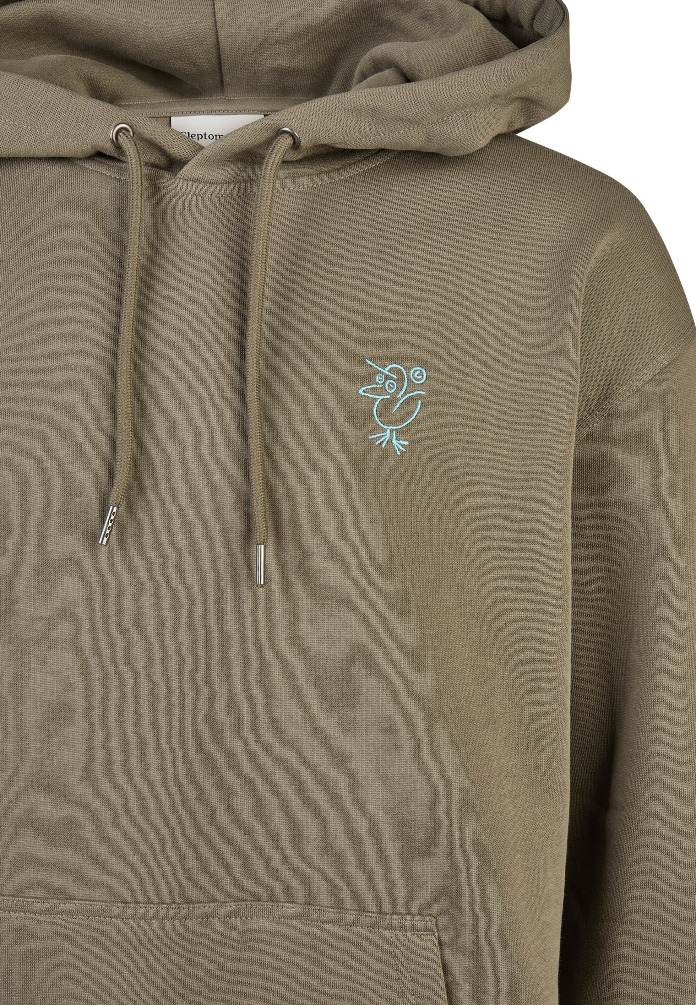 Cleptomanicx Sweatshirt 'Sketch Gull' in Braun