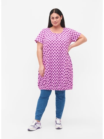 Zizzi Dress 'JEASY' in Purple