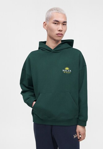 On Vacation - Sweatshirt 'Time2Relax' em verde: frente