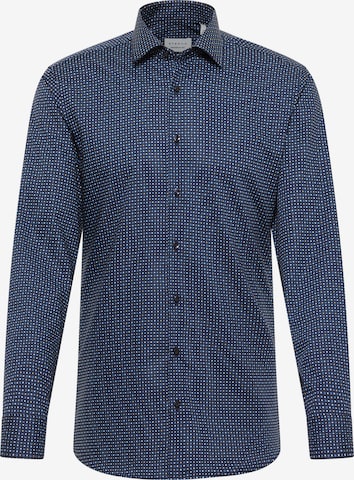ETERNA Zakelijk overhemd in Blauw: voorkant