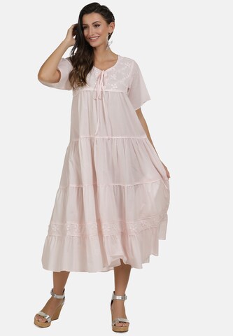 usha FESTIVAL Summer Dress in Pink: front