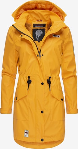 NAVAHOO Демисезонное пальто 'Deike' в Желтый: спереди