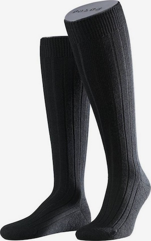 FALKE - Calcetines hasta la rodilla en negro: frente