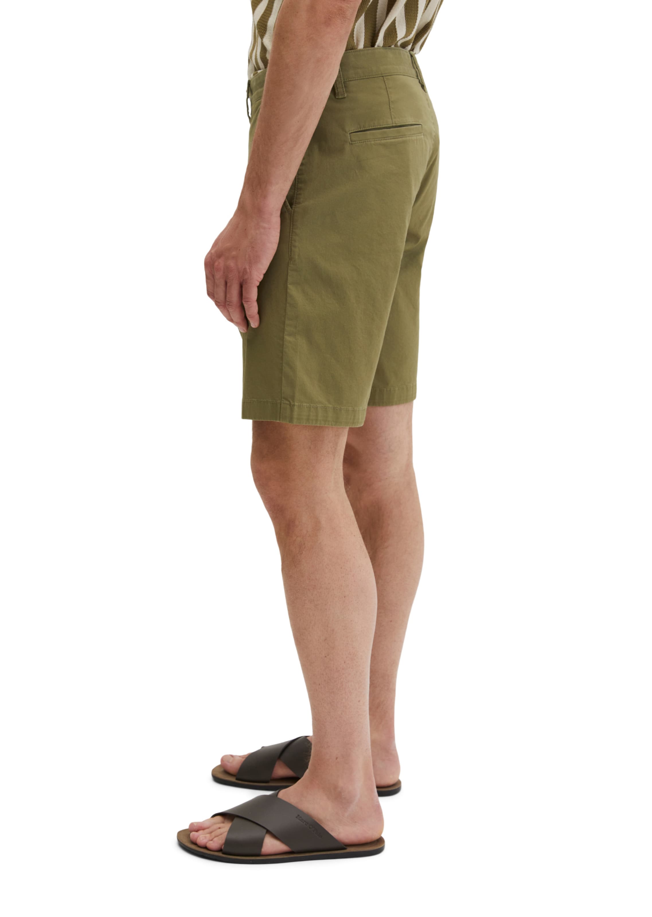 Marc O'Polo Regular Shorts Model Reso regular ' aus leichtem Stretch-Twill ' in Grün
