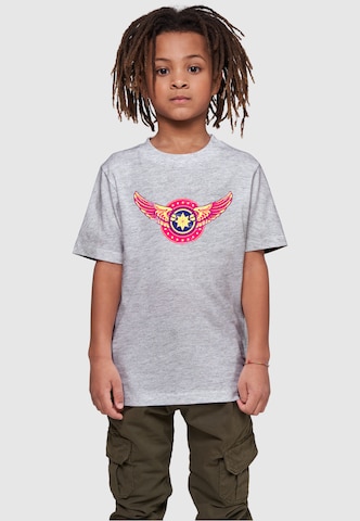 ABSOLUTE CULT T-Shirt 'Captain Marvel - Movie Wings' in Grau: predná strana