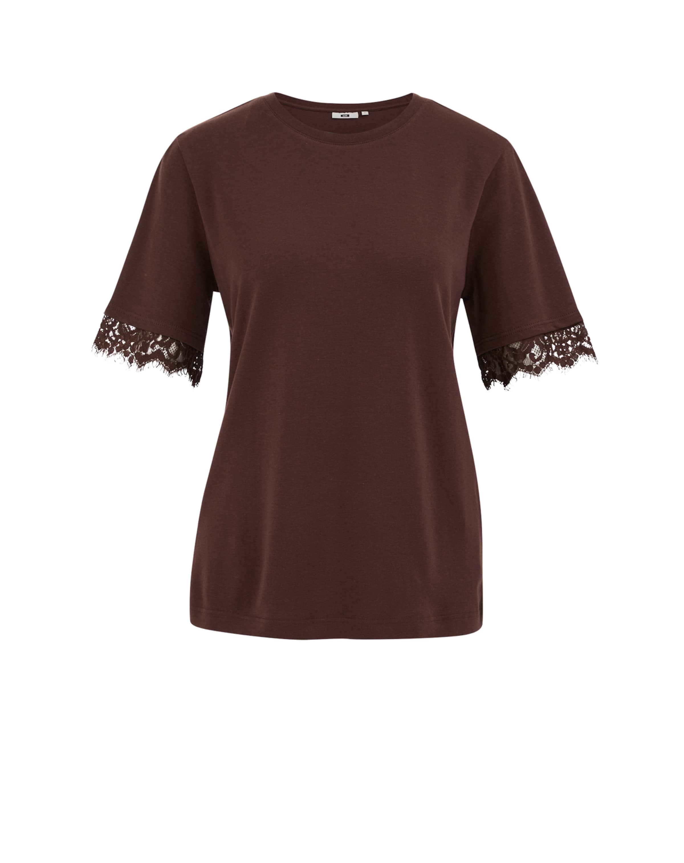 WE Fashion T-Shirt in Braun: Vorderseite