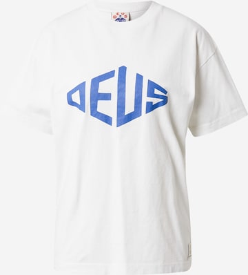 Tricou 'Recreation' de la DEUS EX MACHINA pe alb: față