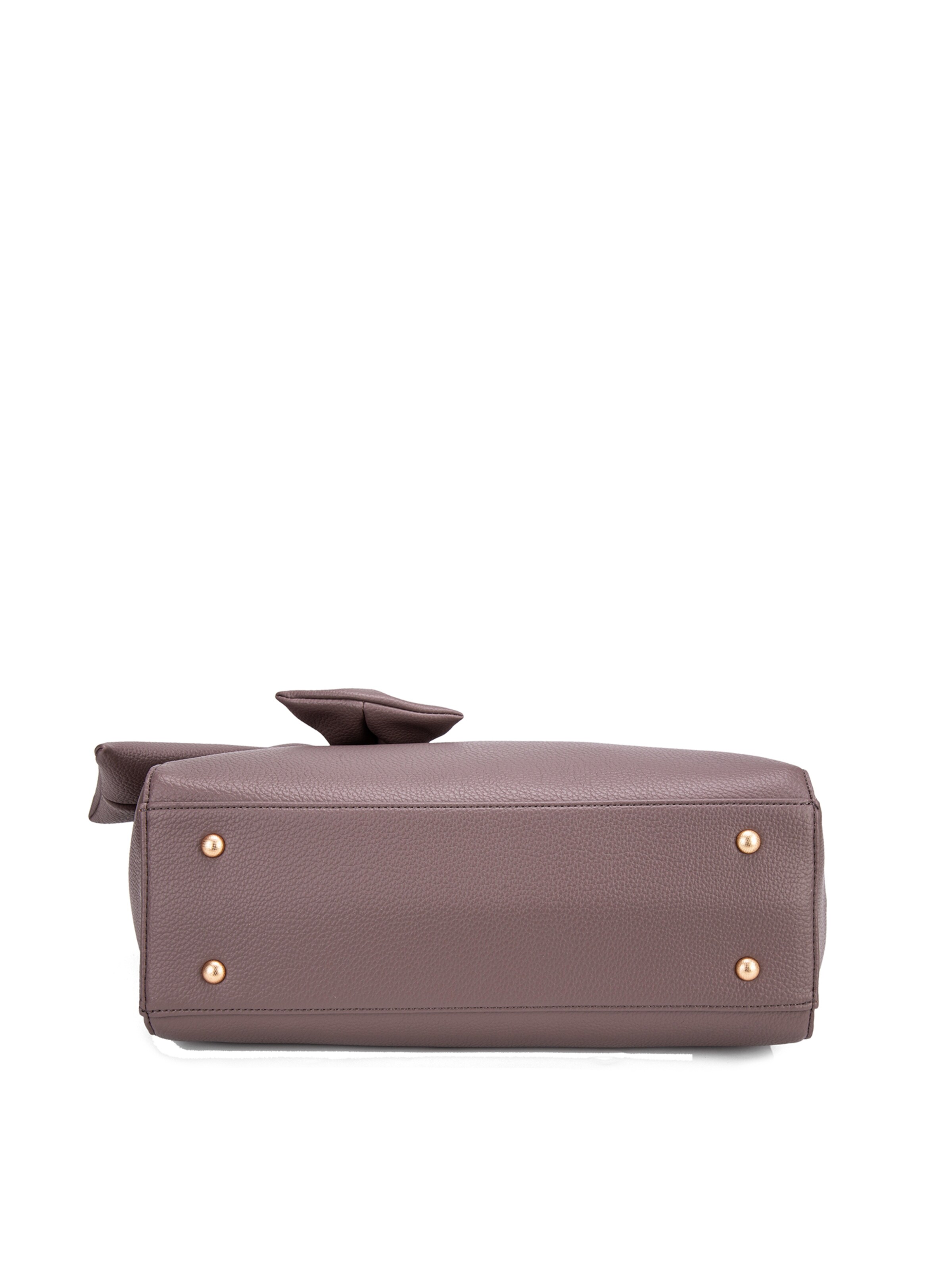Borsa a spalla 'Borsa a Spalla Donna Velvetine Elite - Pelle Vegana PU con Fiocco' di Diana&Co. in grigio