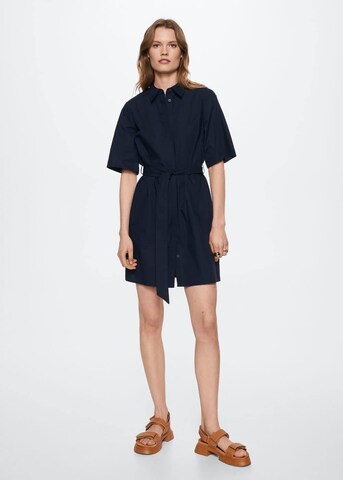 MANGO Shirt Dress 'Trini-h' in Blue