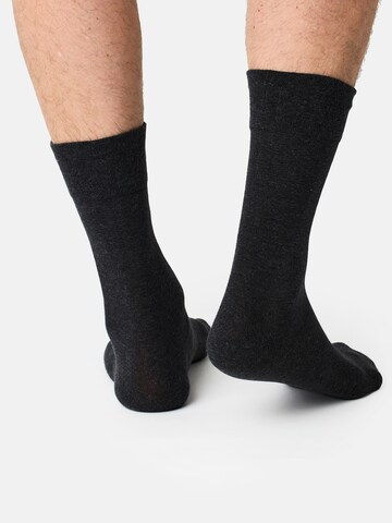 Chaussettes 'Komfort' Nur Der en gris