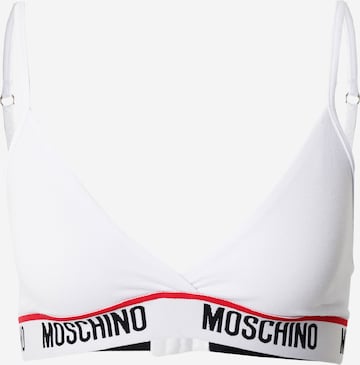 Moschino Underwear Trikotni nedrčki Nedrček | bela barva: sprednja stran