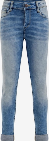 Skinny Jean WE Fashion en bleu : devant