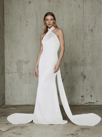Serravalle Evening Dress 'Leila' in White: front