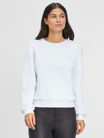 Sweat-shirt LASCANA en blanc : devant