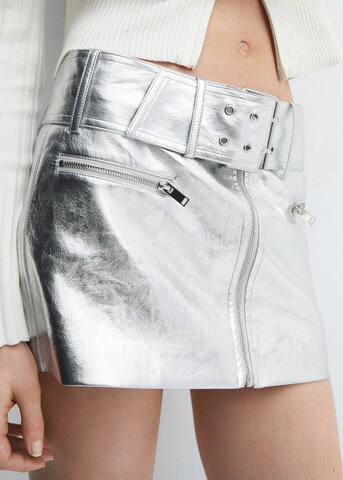 MANGO Skirt 'Lauren' in Silver