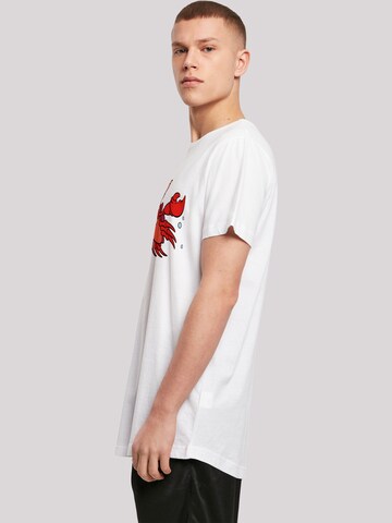 F4NT4STIC T-Shirt 'Disney The Little Mermaid Sebastian Bubbles' in Weiß