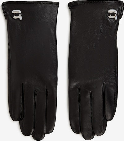 Karl Lagerfeld Fingerhandschuhe in schwarz, Produktansicht