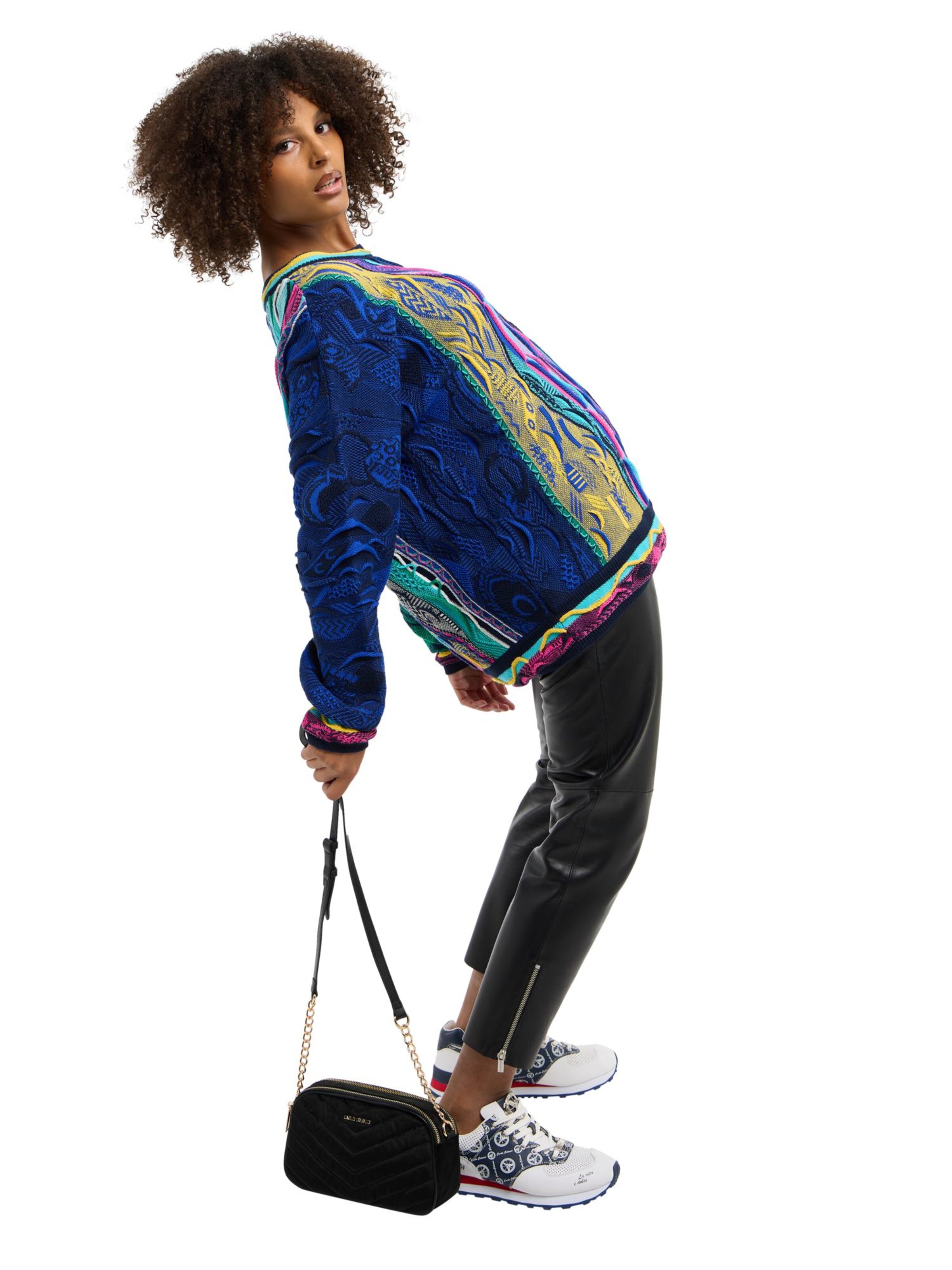 Carlo Colucci Umhängetasche in Schwarz