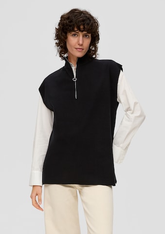 s.Oliver Pullover in Schwarz: Vorderseite