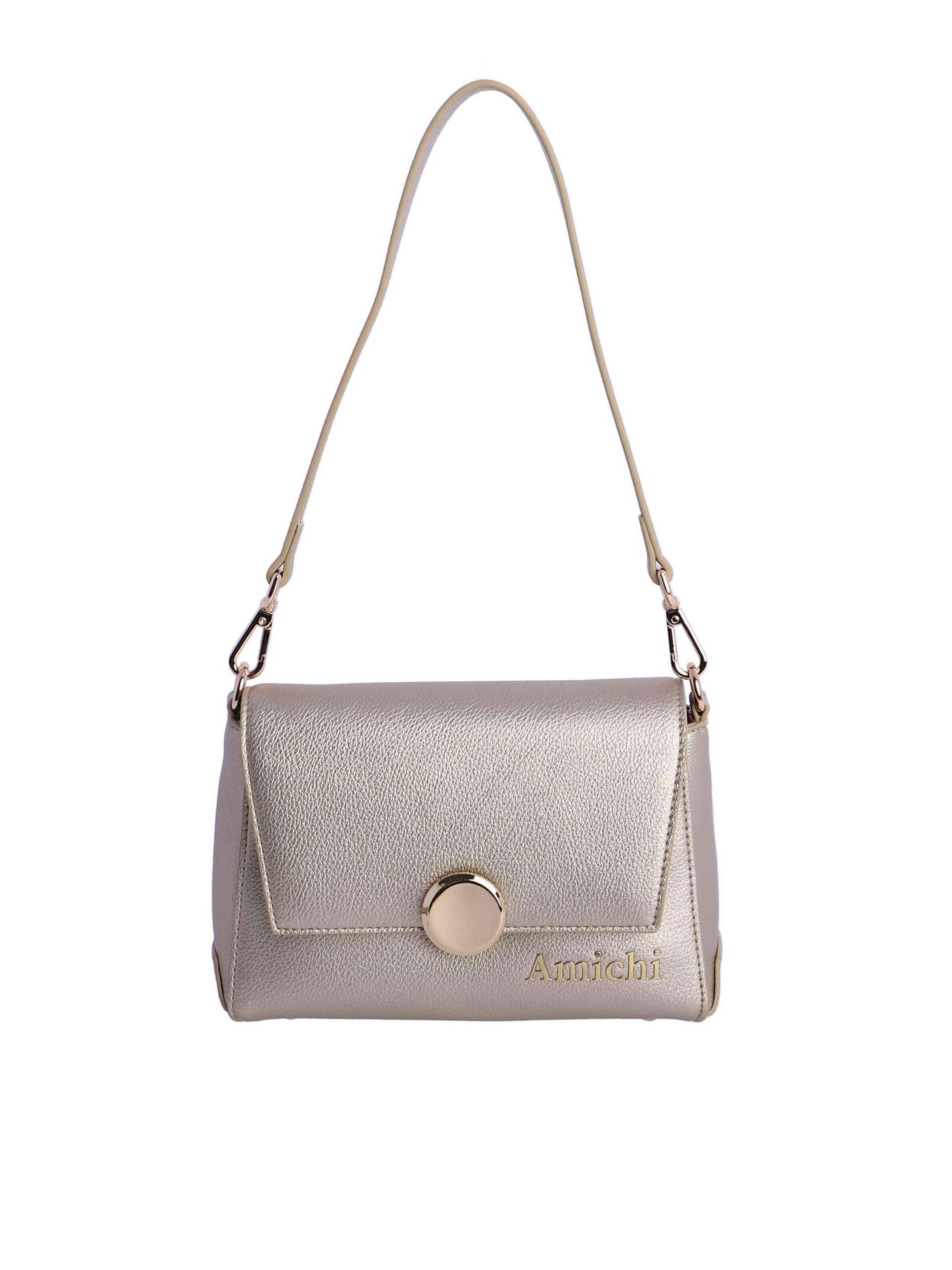 Amichi - Bolso de hombro en oro: frente
