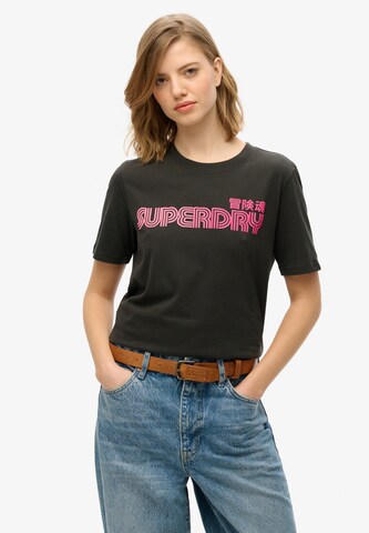 Superdry Shirt in Zwart: voorkant