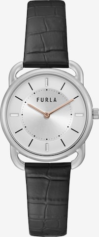 juoda FURLA Analoginis (įprasto dizaino) laikrodis 'New Sleek': priekis