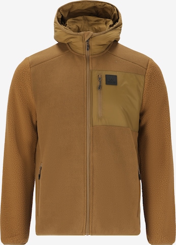 Whistler Athletic fleece jacket 'Makaloo' in Brown: front