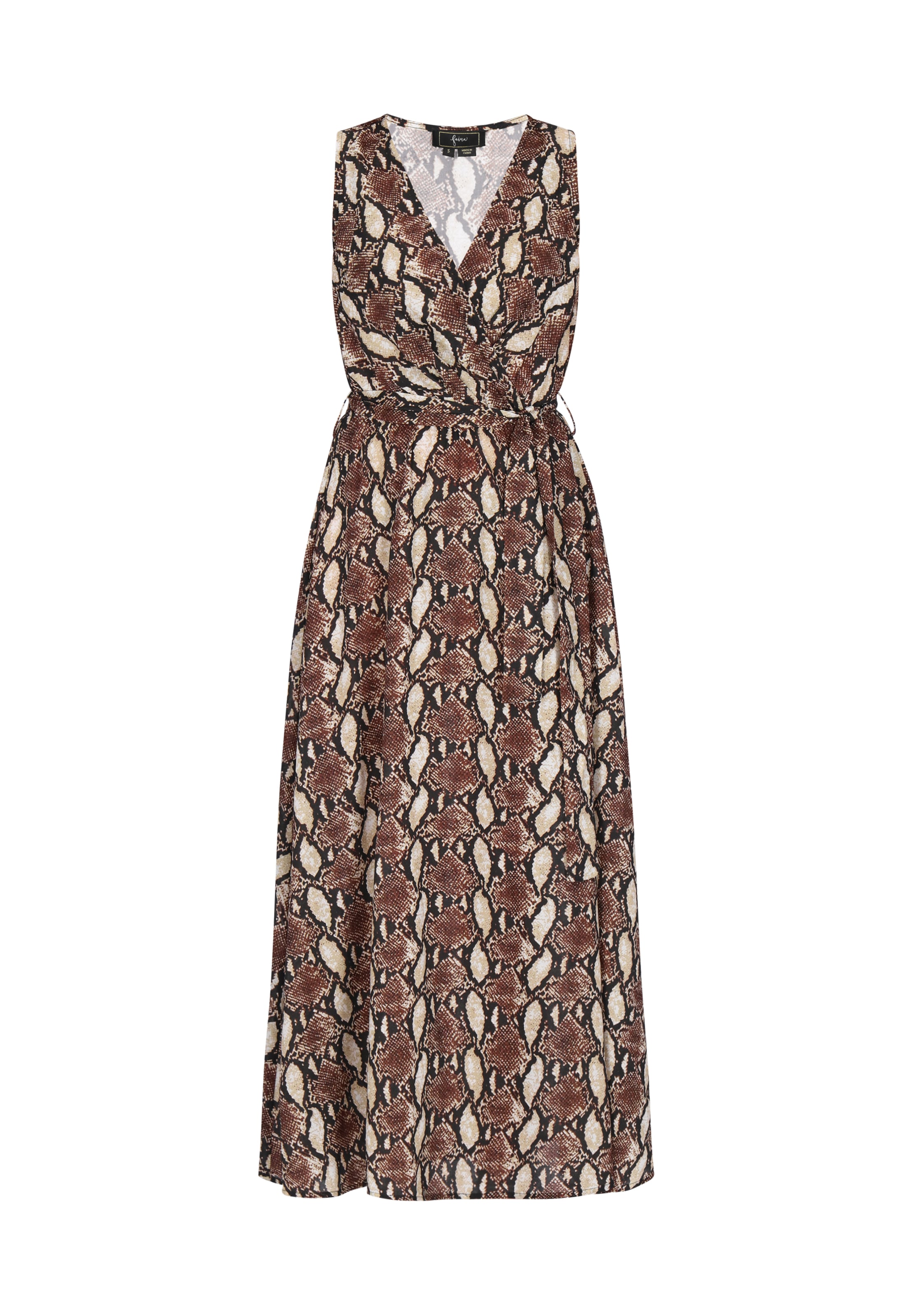 faina Dress in Brown: front