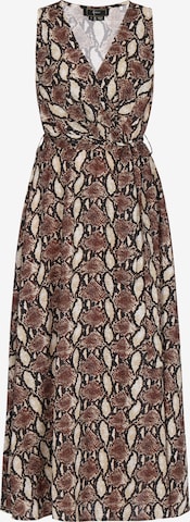 faina - Vestido em castanho: frente