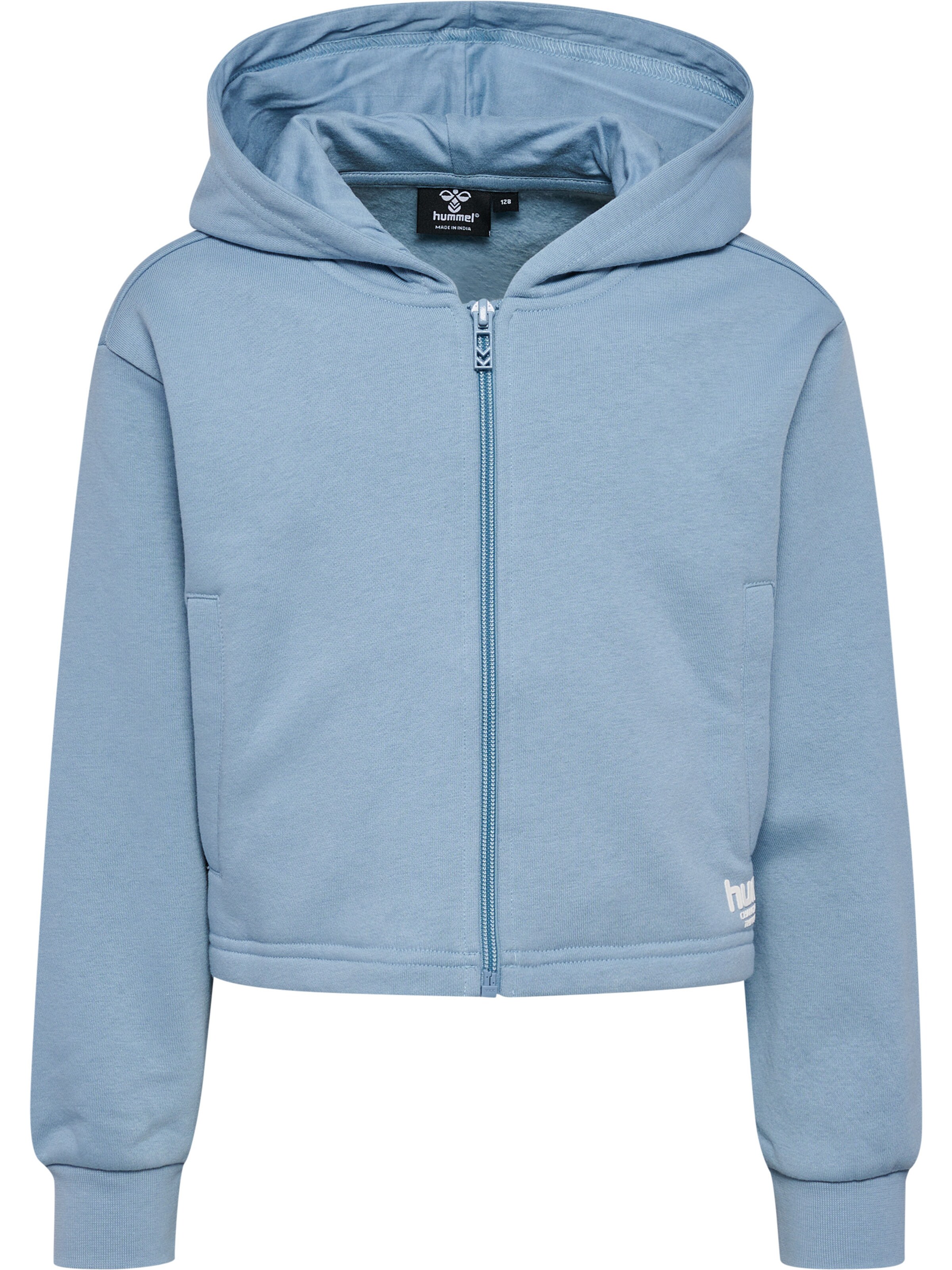 Hummel Sweatvest in Blauw: voorkant