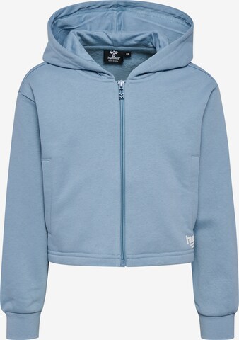 Hummel Sweatvest in Blauw: voorkant