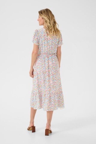 Robe 'Lina' Cream en bleu