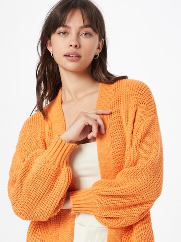 Hailys Knit Cardigan 'Birte' in Orange