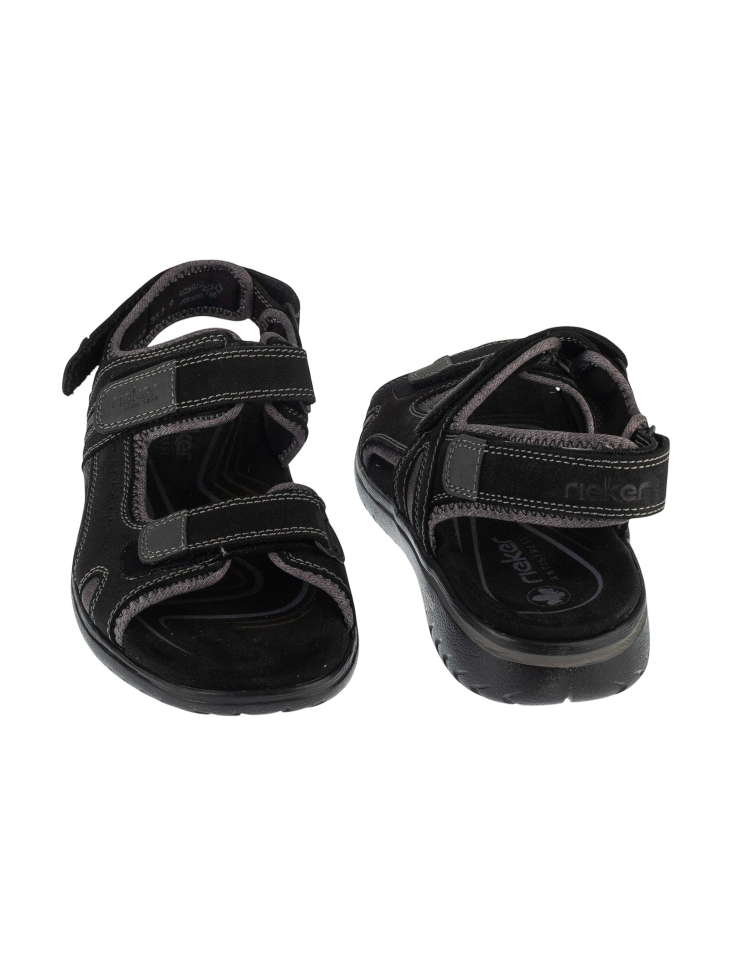 Rieker Hiking Sandals in Black