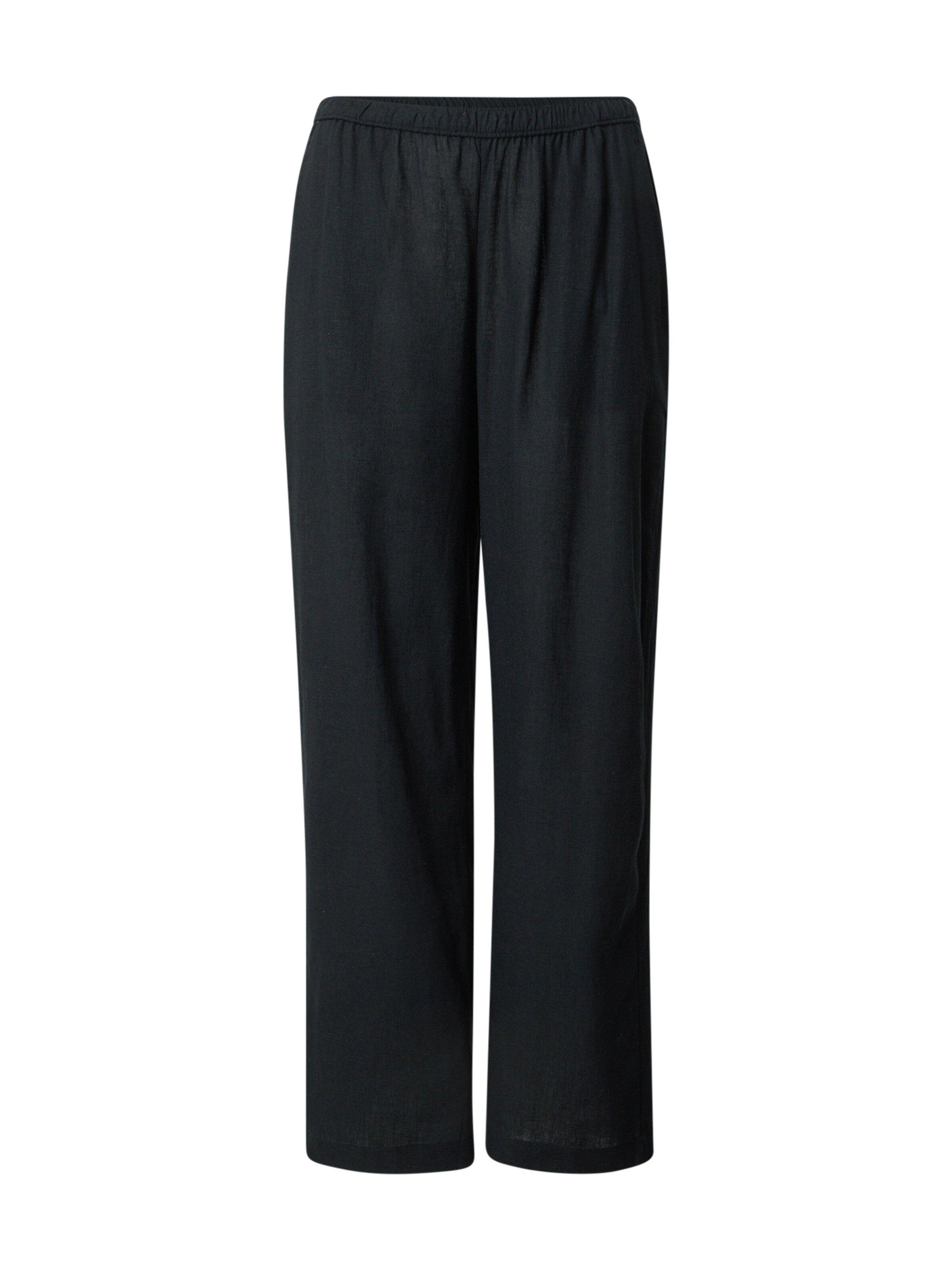 Loosefit Pantalon Abercrombie & Fitch en noir : devant