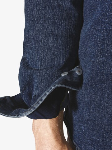 Jan Vanderstorm Comfort fit Overhemd 'Olavik' in Blauw
