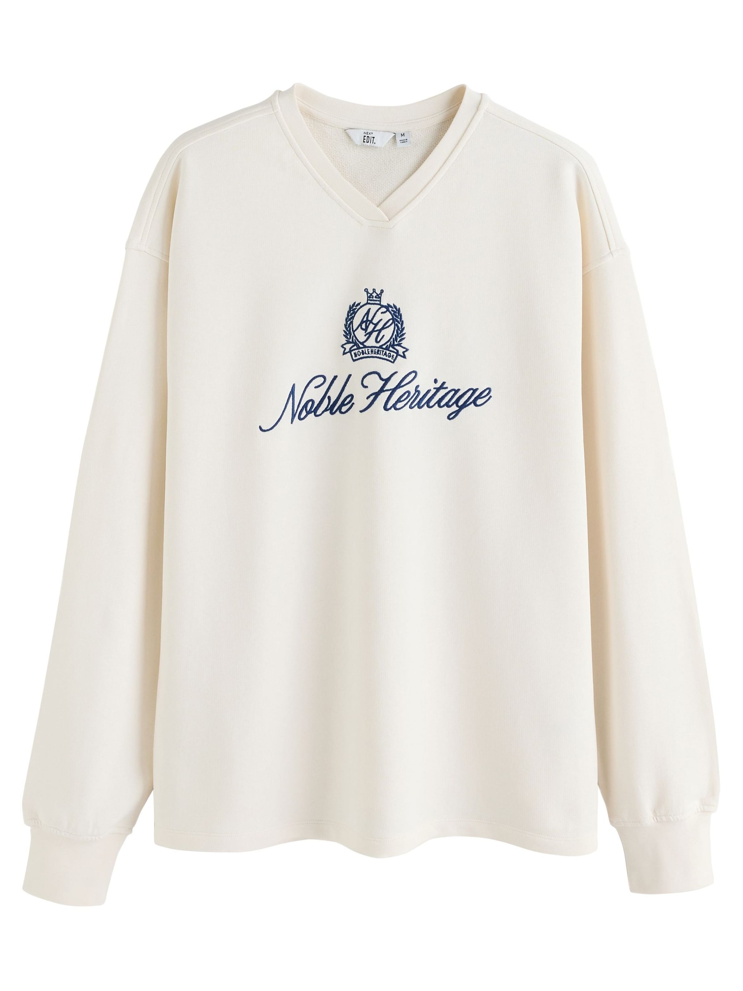 Sweat-shirt Next en beige : devant