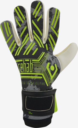 rehabGK Sporthandschuhe in neongrün / schwarz / weiß, Produktansicht