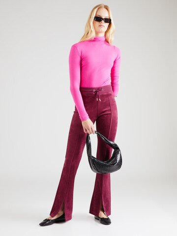 GUESS Flared Trousers 'STELA' in Red