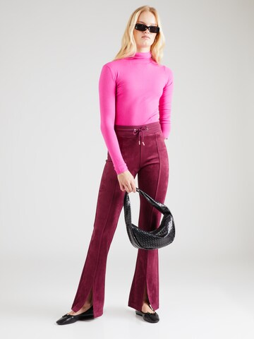 GUESS Flared Pants 'STELA' in Red