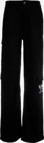 Karl Kani Regular Карго панталон в черно: отпред