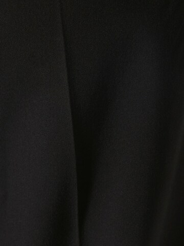 Bershka Zvonové kalhoty Kalhoty se sklady v pase – černá