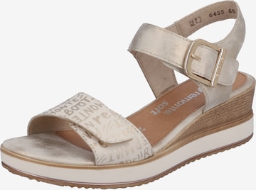 REMONTE Strap Sandals in Beige: front